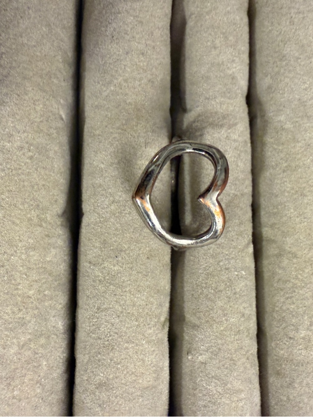 Silver Heart Shaped Ring